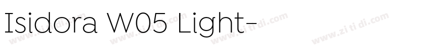 Isidora W05 Light字体转换